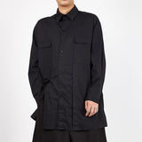 QDBAR Button-back Long-sleeved Shirt