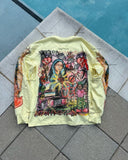 QDBAR Y2K Harajuku Retro Trendy Top European and American Gothic Punk Style Printed Pullover Men Rock Street Oversized Graphic T-shirt