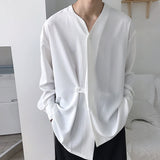 QDBAR Lazy Drape Solid Shirt