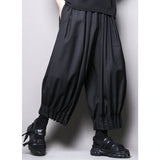 QDBAR Loose Pleated Pleated Nine-point Pants