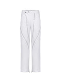 QDBAR Spring Autumn Cool Black Pencil Pants Men with Many Zippers Luxury Designer Clothing Trousers White Runway Fashion