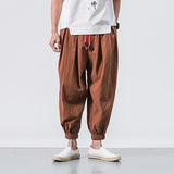 QDBAR Cotton Linen Casual Pants