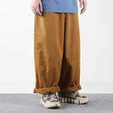 QDBAR Retro Cargo Loose Wide-leg Pants