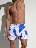 QDBAR 2024 Color Block Sport Swim Shorts B2102