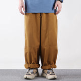 QDBAR Retro Cargo Loose Wide-leg Pants