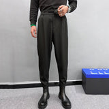 QDBAR Solid Color Winter Velvet Harem Pants