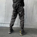 QDBAR Techwear Elastic Waist Cargo Pants