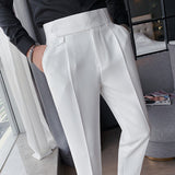 QDBAR High Waisted Slim-fit Trousers