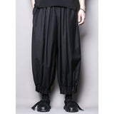 QDBAR Loose Pleated Pleated Nine-point Pants