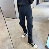 QDBAR Casual Pants With Irregular Patch