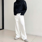 QDBAR Loose Simple Drawstring Pocket Pants