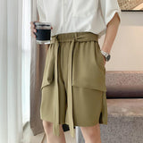 QDBAR Summer Loose Pocket Casual Shorts