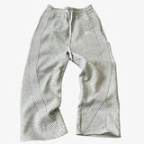 QDBAR Y2K Striped Wide Legs Sweatpants Men Women Harajuku Letter Graphic Embroidered Trousers Gothic Casual Gray Trousers Track Pants