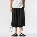 QDBAR Summer Loose Wide Leg Cropped Pants