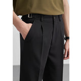 QDBAR High-rise Elasticated Straight Trousers