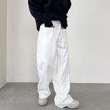 QDBAR Loose Simple Drawstring Pocket Pants