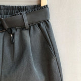 QDBAR Loose Big Crotch Casual Harem Pants