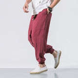 QDBAR Loose Cotton Linen Bloomers