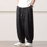 QDBAR Loose Bloomers Straight Casual Trousers