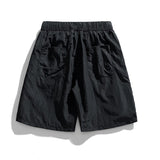 QDBAR Casual Solid Color Pocket Cargo Shorts