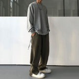 QDBAR Straight Fitted Zip-Up Pants