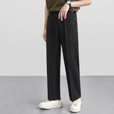 QDBAR High-rise Elasticated Straight Trousers