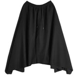 QDBAR Drape Solid Color Irregular Culottes