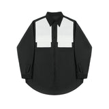 QDBAR Black White Stitching Shirt