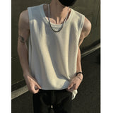 QDBAR American Street Waistcoat Men's 2024 Summer New Sleeveless T-Shirt Fashion Brand Basketball Vest Top