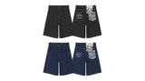 QDBAR American West Coast Denim Shorts Men's Summer 2024 New Fashion Brand Loose Washed Cut Casual Pants