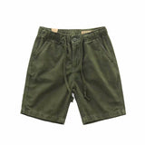 QDBAR Summer Loose Five-point Pants American Style Retro Khaki Workwear Mid-length Pants Casual Drawstring Ami Khaji Casual Shorts For Men