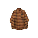 QDBAR 2024 Fall Fashion Trendy Brand American Plaid Shirt Jacket Men's Lazy Style 2023 Spring And Autumn New Style Top Plaid Retro Casual Shirt