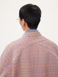 QDBAR Niche Plaid Bubble Gauze Long Sleeve Shirt 2024 Summer New Loose Casual Versatile Shirt Coat Top