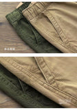 QDBAR Summer Loose Five-point Pants American Style Retro Khaki Workwear Mid-length Pants Casual Drawstring Ami Khaji Casual Shorts For Men