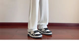 QDBAR Draping Texture Straight Pants Men's 2024 Summer New Fashionable Floor Trousers Loose Casual Ice Silk Pants