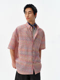 QDBAR Niche Plaid Bubble Gauze Long Sleeve Shirt 2024 Summer New Loose Casual Versatile Shirt Coat Top