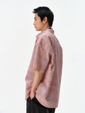 QDBAR Niche Plaid Bubble Gauze Long Sleeve Shirt 2024 Summer New Loose Casual Versatile Shirt Coat Top